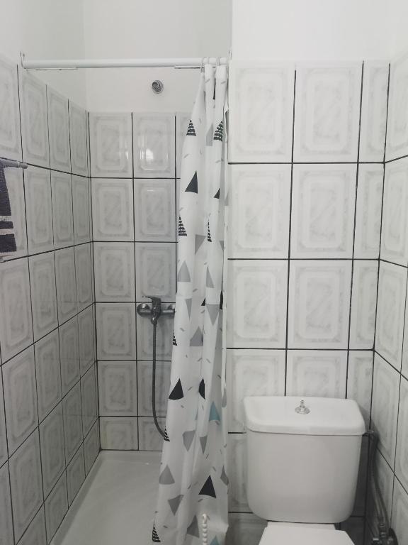 Koupelna v ubytování Hotel Maria