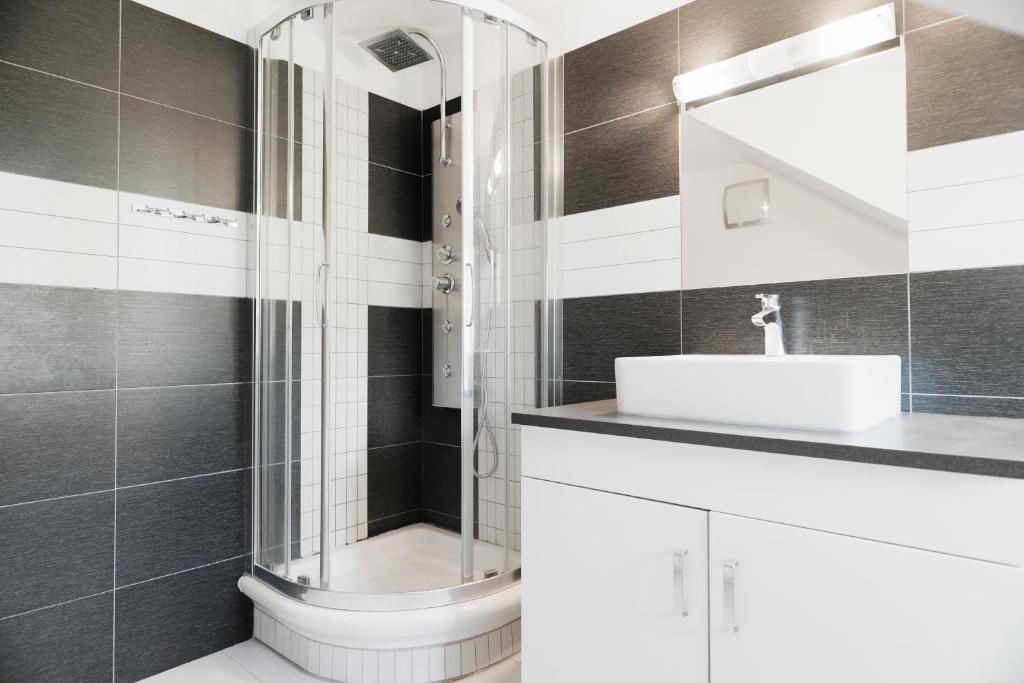 Koupelna v ubytování Apartman Na Bubnu