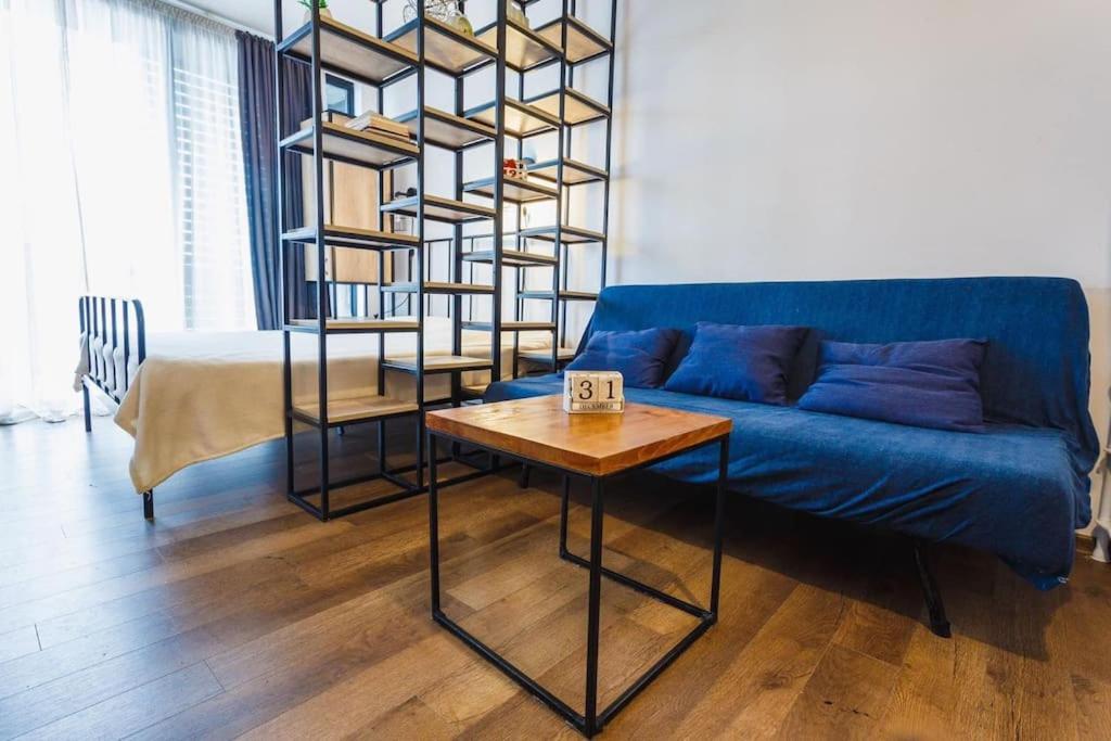 Posezení v ubytování Flat in Bakuriani
