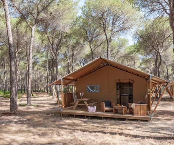 Zahrada ubytování Huttopia Parque de Doñana