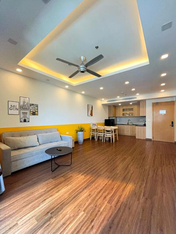 Kuchyň nebo kuchyňský kout v ubytování Tony Apartment -FLC Sea Tower Quy Nhon