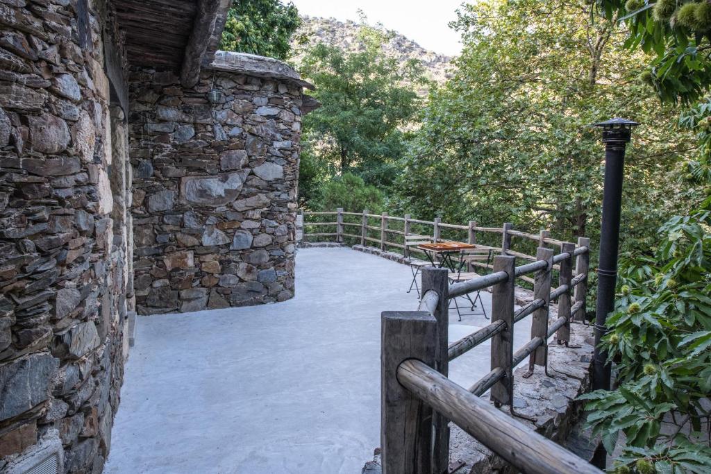 Zahrada ubytování Μilia Mountain retreat