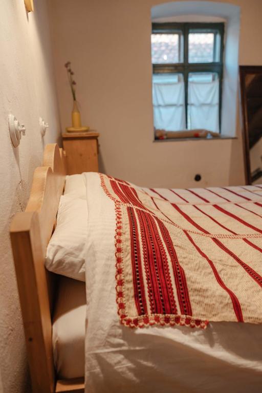 Postel nebo postele na pokoji v ubytování Viscri 9