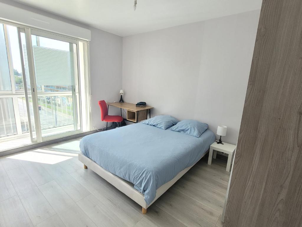 Postel nebo postele na pokoji v ubytování Appartement T4