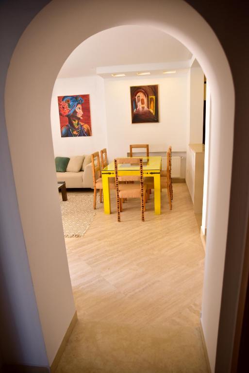 Posezení v ubytování New appartement with à private pool