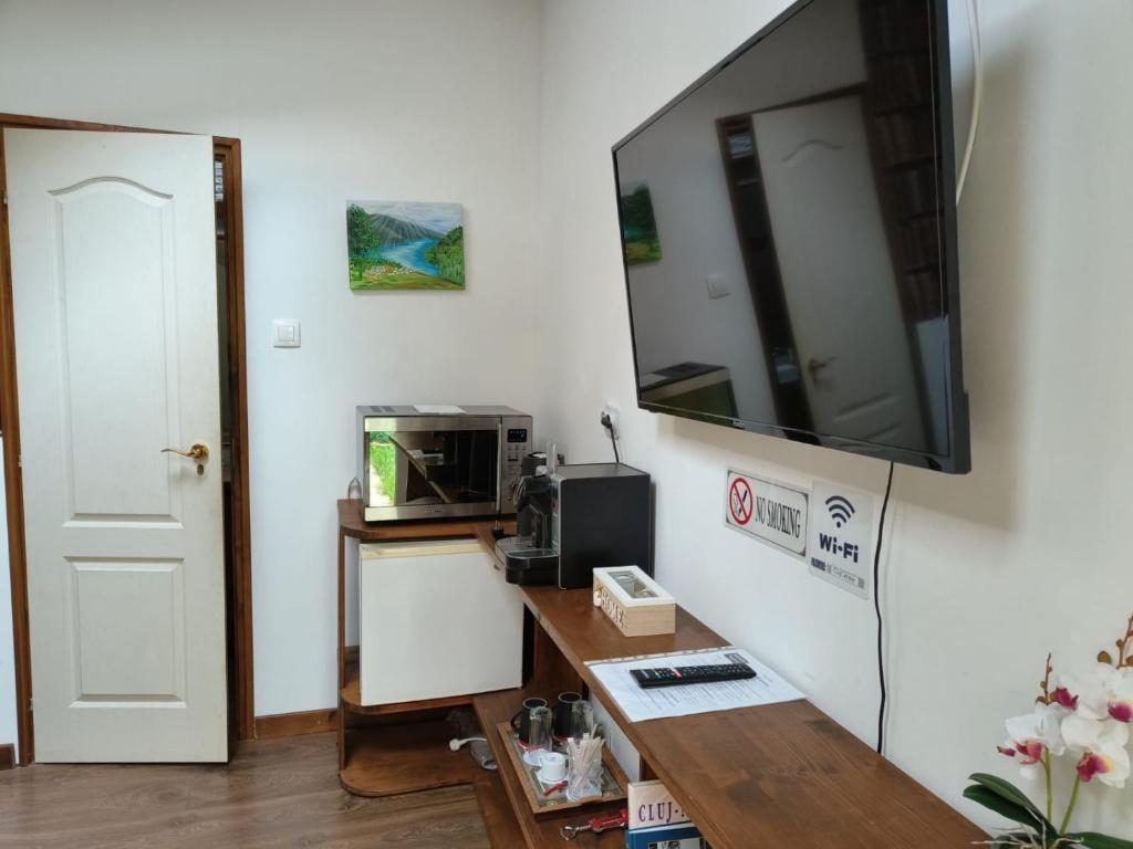 Kuchyň nebo kuchyňský kout v ubytování Cluj Center 2