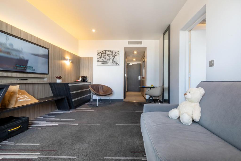 Posezení v ubytování Nemea Appart Hotel Concorde Toulouse Gare Matabiau