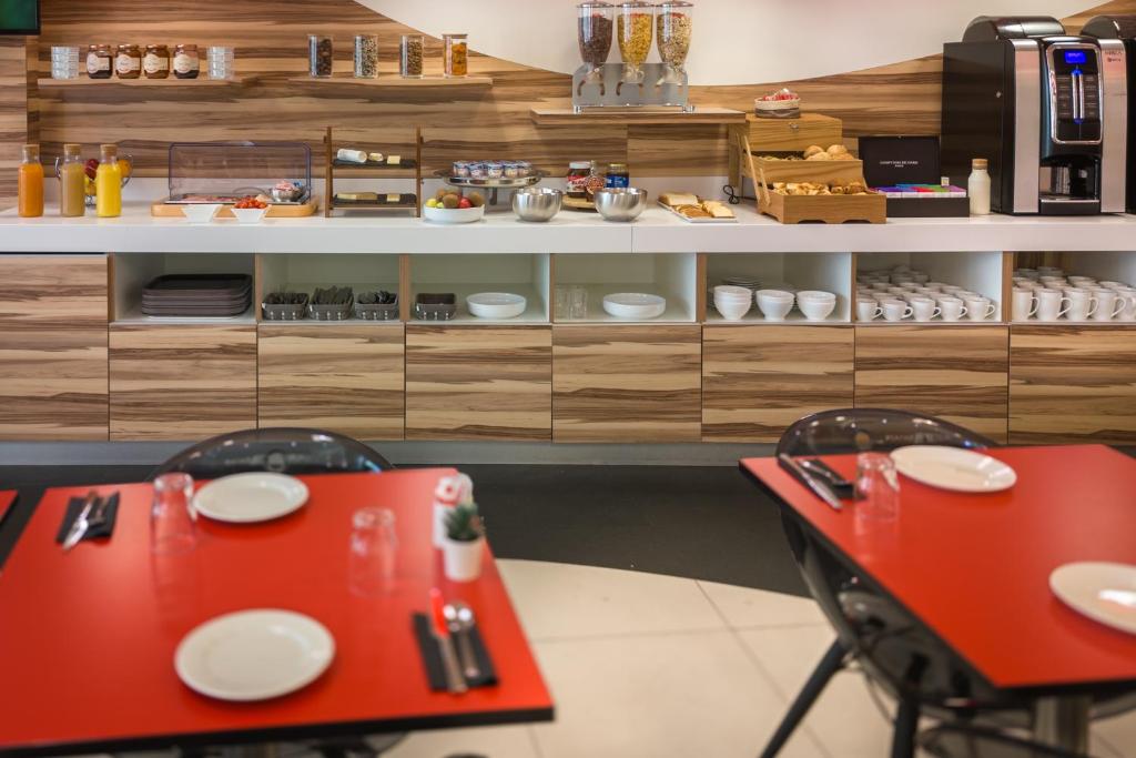 Restaurace v ubytování Nemea Appart Hotel Concorde Toulouse Gare Matabiau