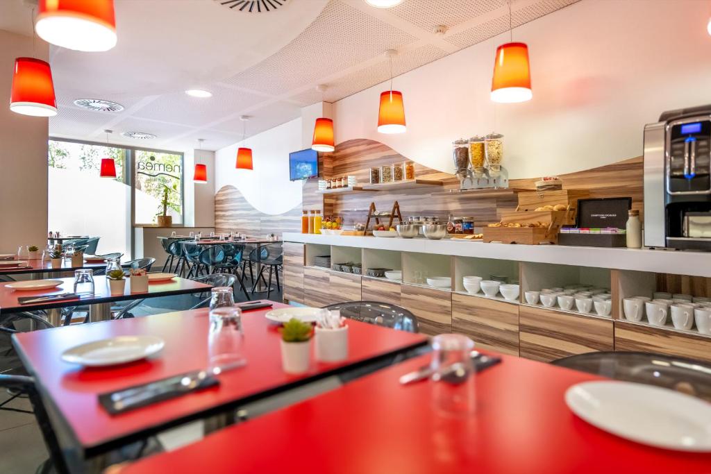 Restaurace v ubytování Nemea Appart Hotel Concorde Toulouse Gare Matabiau