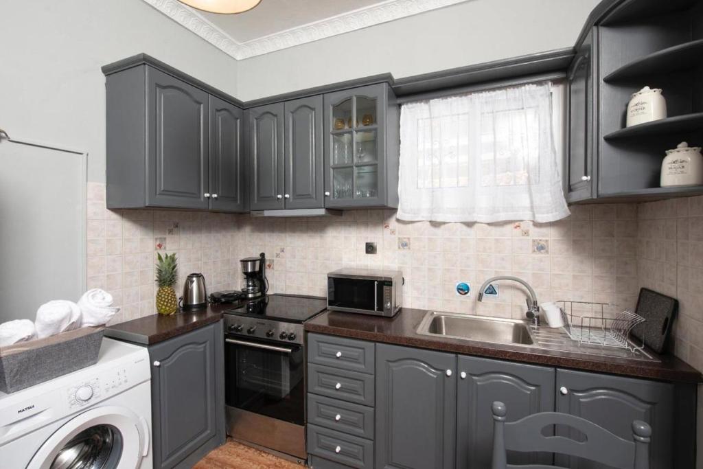 Kuchyň nebo kuchyňský kout v ubytování Dimi House