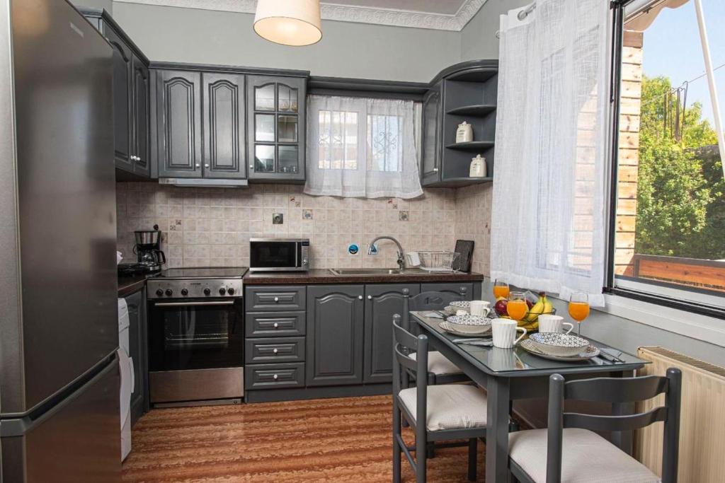 Kuchyň nebo kuchyňský kout v ubytování Dimi House