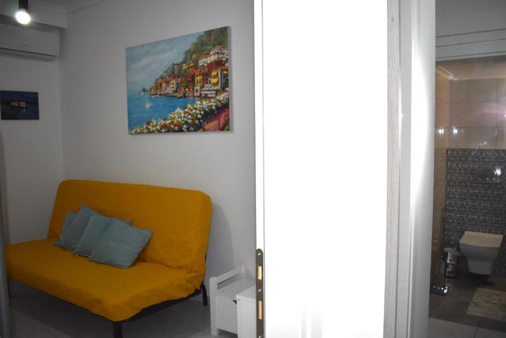 Koupelna v ubytování Nefeli's Apartment by the Beach