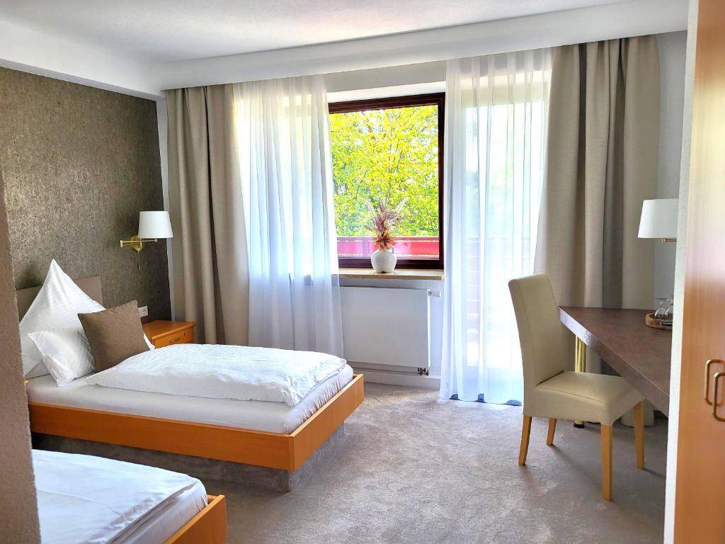 Postel nebo postele na pokoji v ubytování Haus im Herrengrund