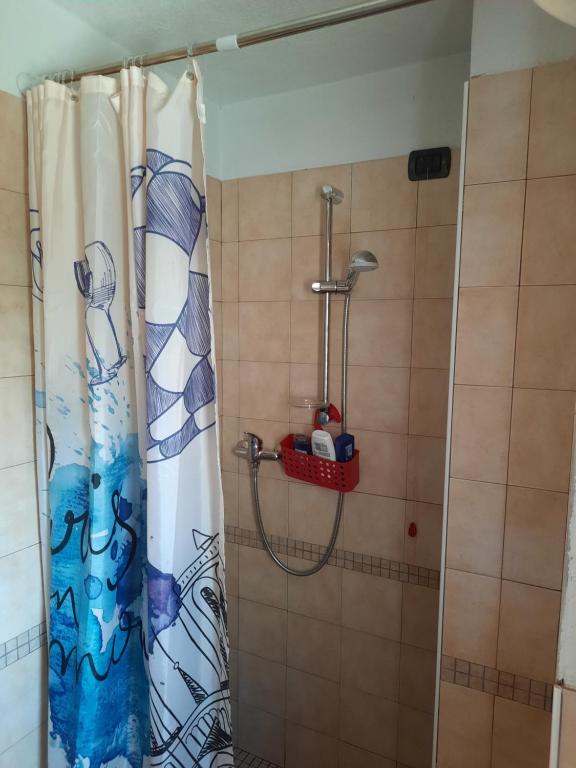Łazienka w obiekcie La casetta di Biancaneve Valtellina e lago di Como