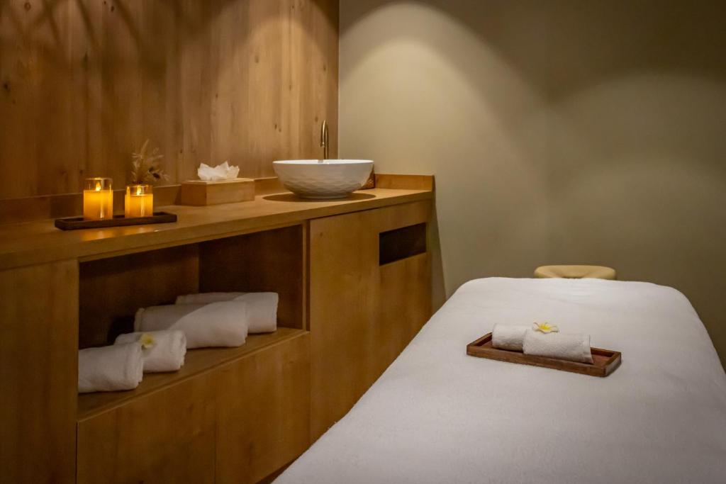 Lázně a/nebo wellness v ubytování Hôtel & Spa Le Maury, Vannes, The Originals Boutique
