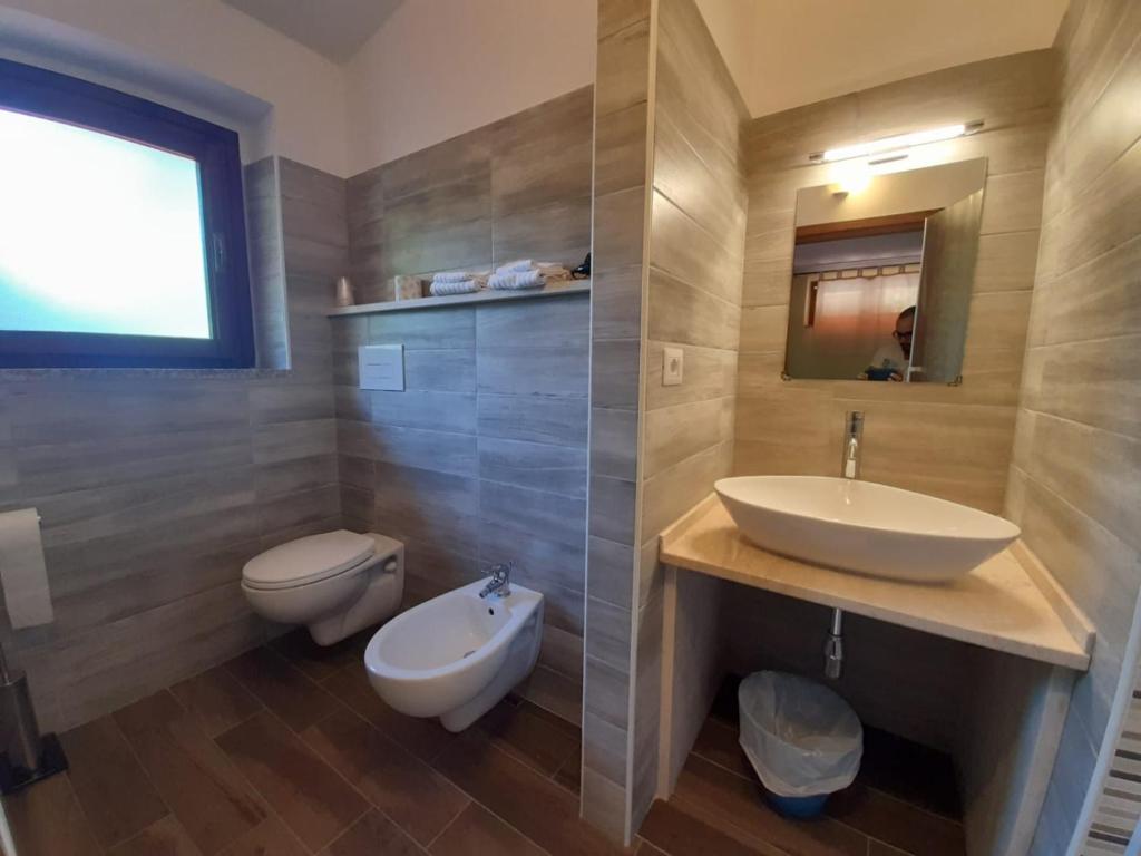Koupelna v ubytování Hotel Sant'elene