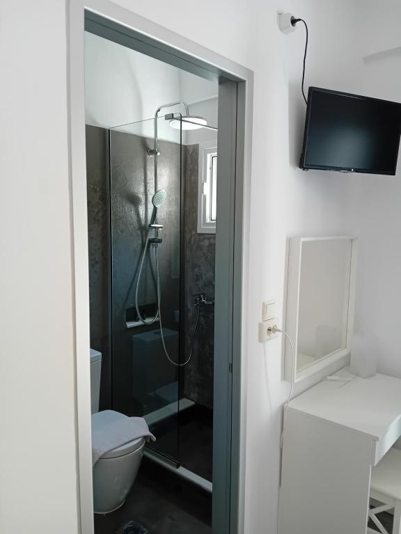 Kúpeľňa v ubytovaní Studios Spiros Parga