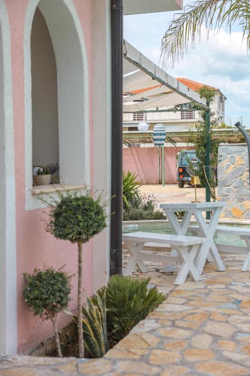Balkón nebo terasa v ubytování Casa Selimi