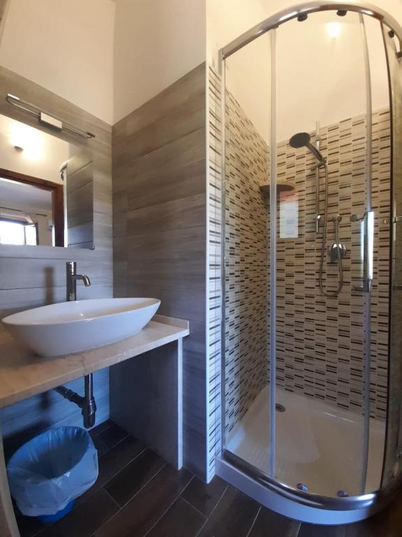 Koupelna v ubytování Hotel Sant'elene