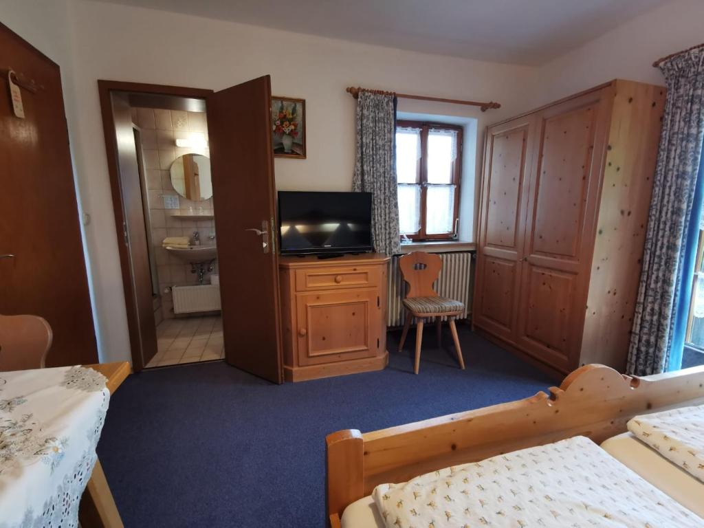 Pfeiffer Alm am Sonnenhang mit Blick auf die Zugspitze - 11