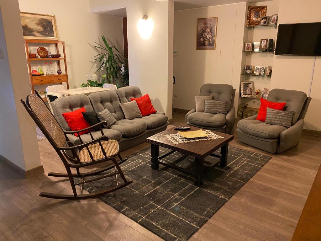 Et opholdsområde på Villa San Jose