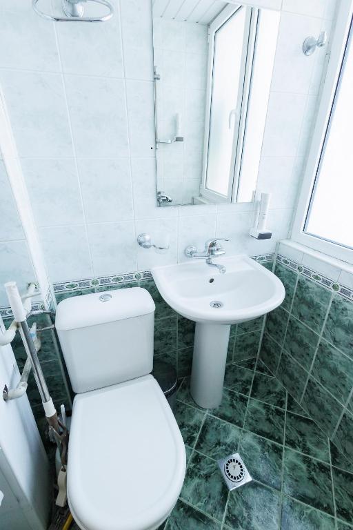 Koupelna v ubytování Hotel Arsenal