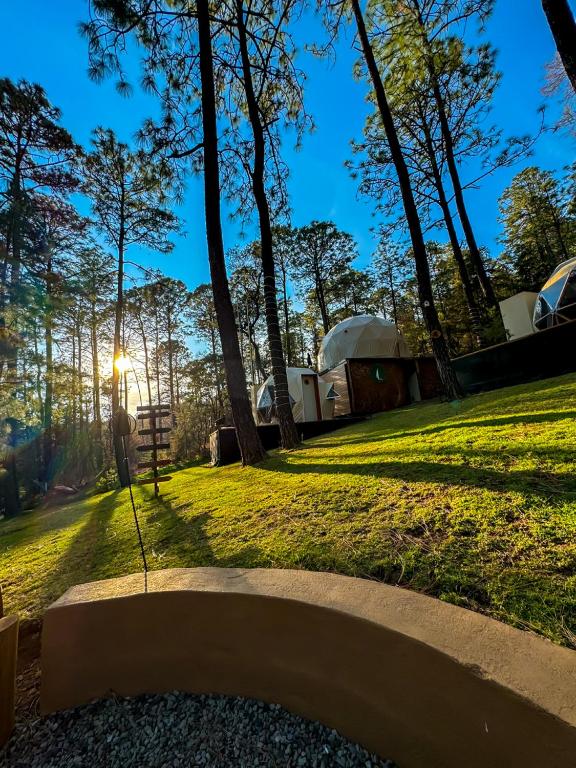 Zahrada ubytování Luahara Glamping Tapalpa - Domo Natural Experience