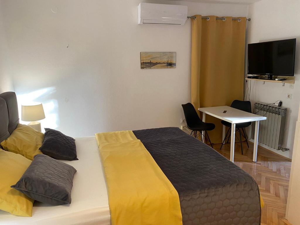 Postel nebo postele na pokoji v ubytování Dora