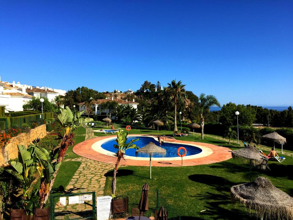Utsikt över poolen vid Bahia De Casares eller i närheten