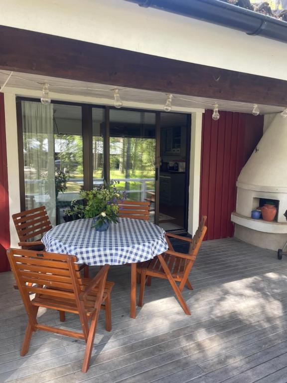 Balkón nebo terasa v ubytování Yngsjö, Aspvägen