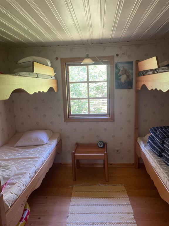 Postel nebo postele na pokoji v ubytování Yngsjö, Aspvägen