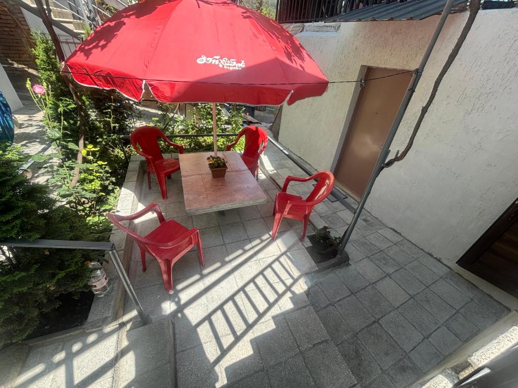 Patio nebo venkovní prostory v ubytování Guesthouse Saba
