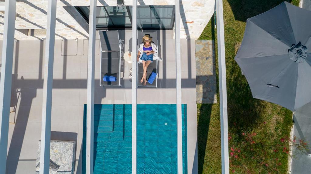 Bazén v ubytování LUZ BLANCA Rooftop seaview villa nebo v jeho okolí