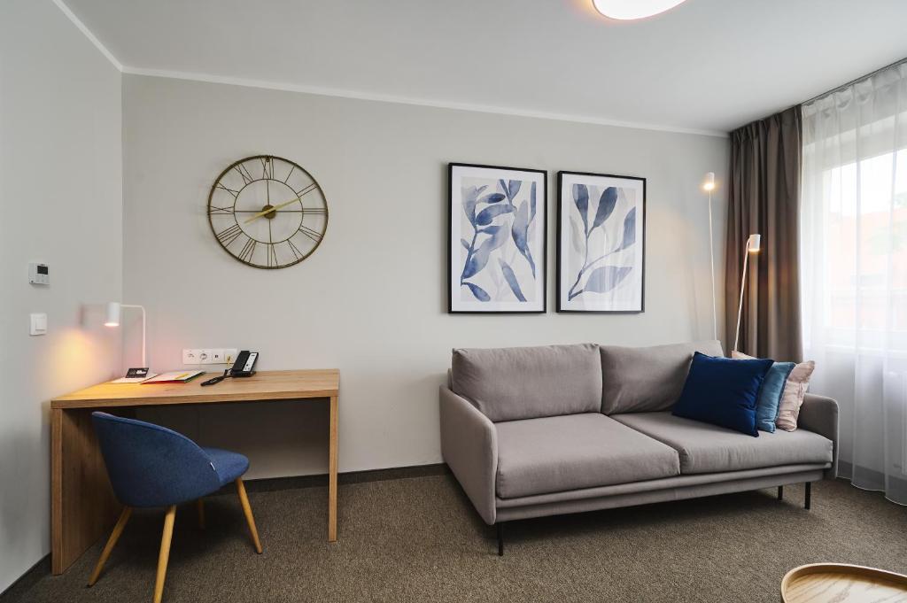 Posezení v ubytování Hotel Halo Toruń