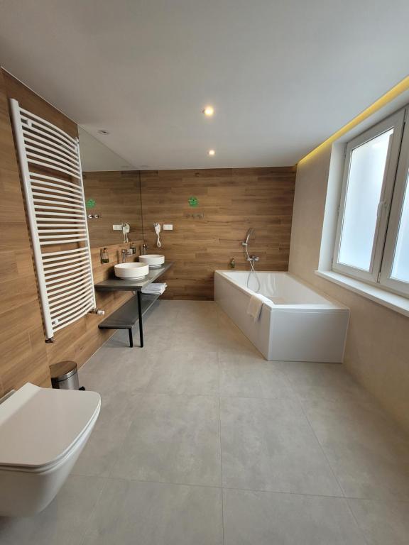 Koupelna v ubytování Hotel Halo Toruń