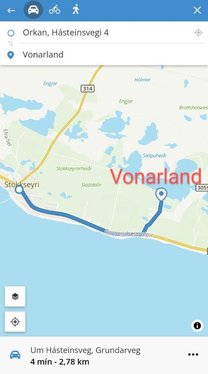 Fotografie z fotogalerie ubytování Vonarland v destinaci Stokkseyri