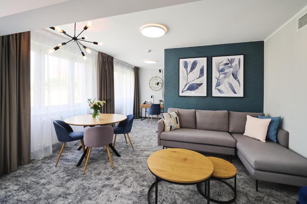Posezení v ubytování Hotel Halo Toruń
