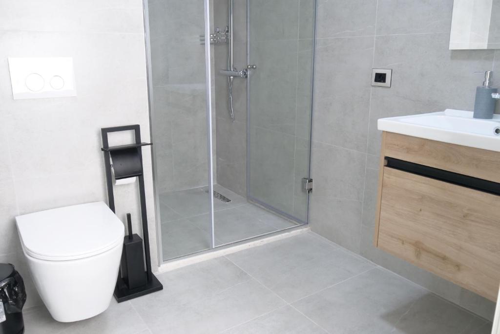 Koupelna v ubytování STAY-FIVE rooms & apartments