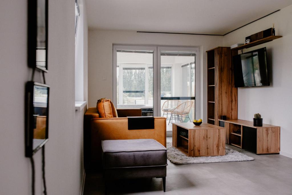 TV a/nebo společenská místnost v ubytování Apartment Fratello