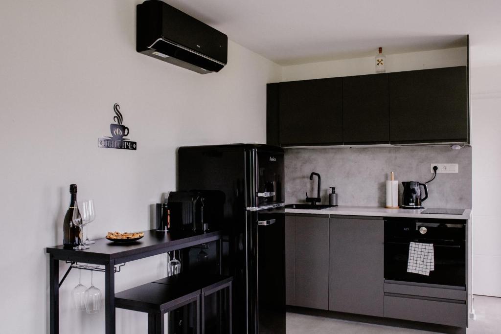 Kuchyň nebo kuchyňský kout v ubytování Apartment Fratello
