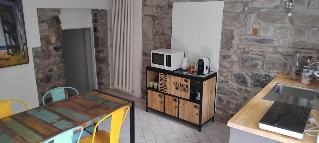 Kuchyň nebo kuchyňský kout v ubytování Casa Colore