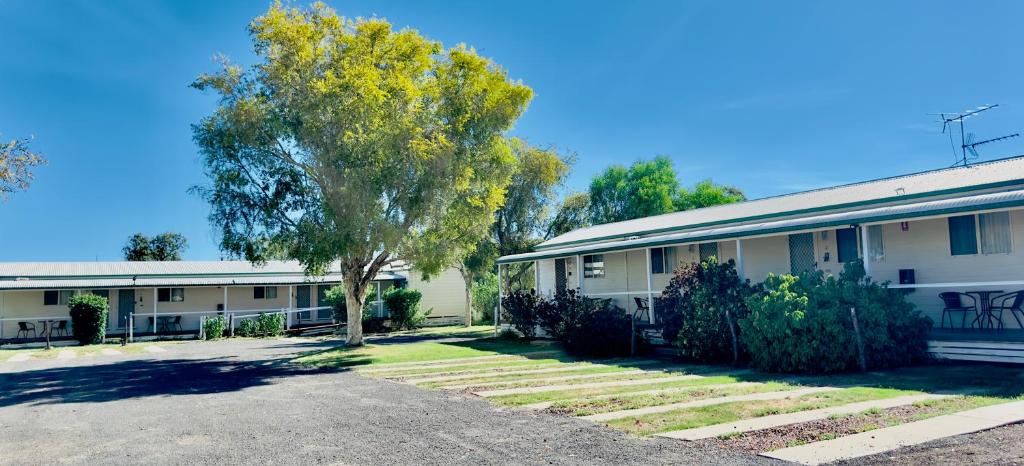 a building with a tree in front of it at country way motor inn in Cunnamulla