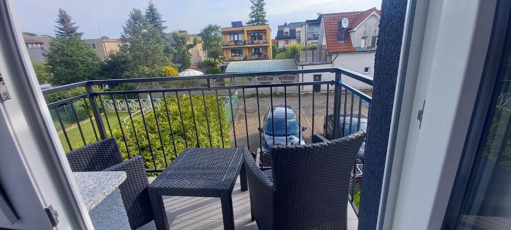 Balkón nebo terasa v ubytování WILLA SKIPPER