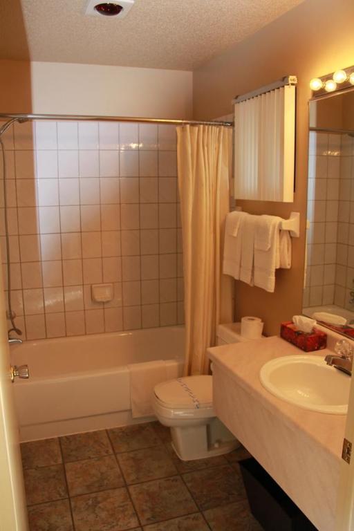 Koupelna v ubytování Motel Alexandrin