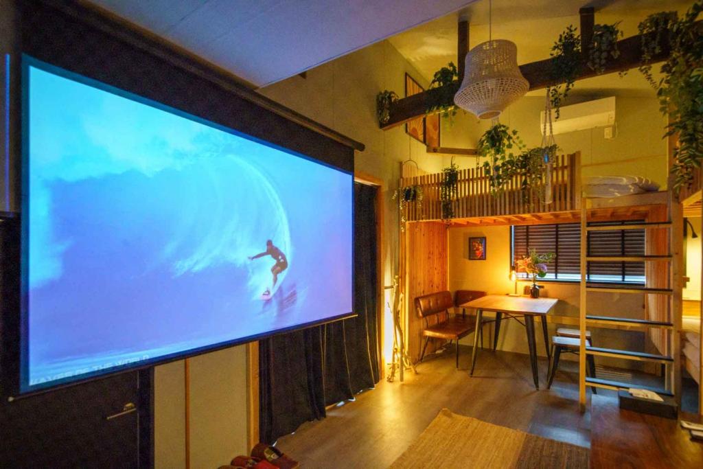 TV/trung tâm giải trí tại Hyuga Surf Camp 108 - Vacation STAY 87132v