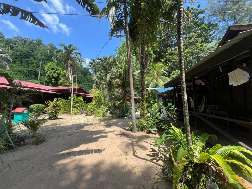 Zahrada ubytování The Station Tioman