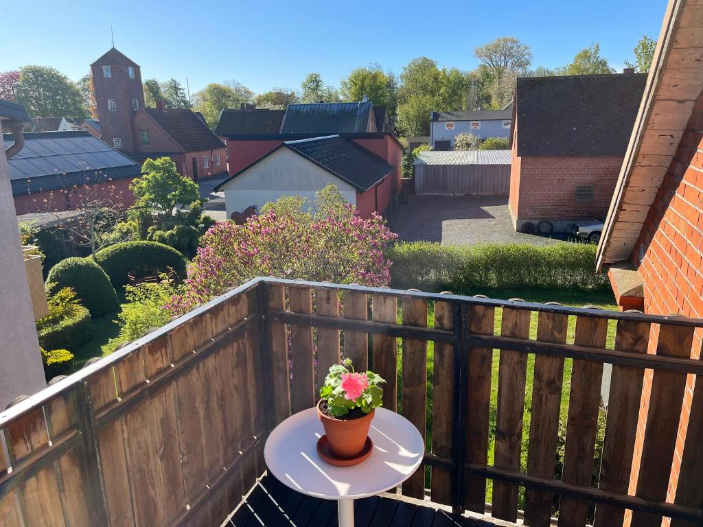 Balkón nebo terasa v ubytování Svanbergs gästrum B&B