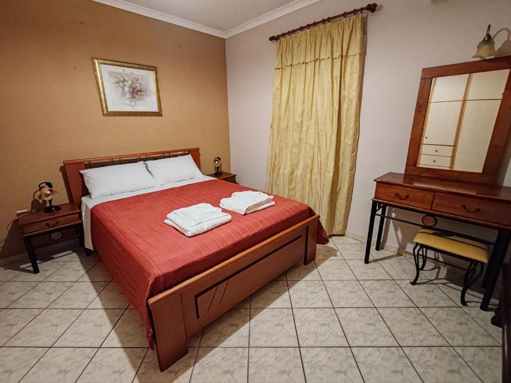 Postel nebo postele na pokoji v ubytování Villa Mirella