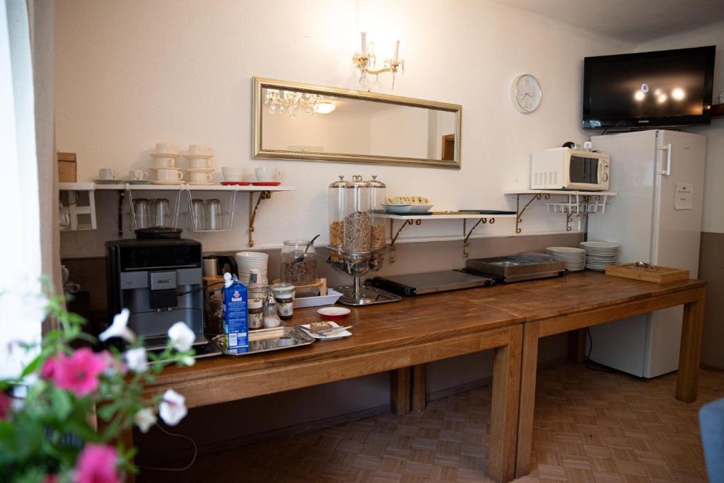 Kuchyň nebo kuchyňský kout v ubytování Haus Maria