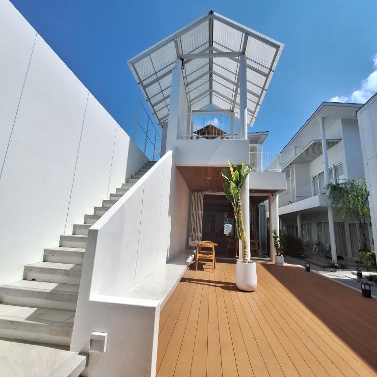 Balkón nebo terasa v ubytování Baanfah Resort Samui